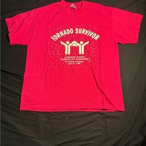 1996 Vintage Tornado Survivor Graphic Tee